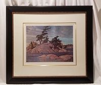 Full view of framed reproduction print