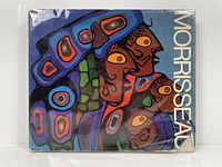 Front cover close-up of the book showing colorful Norval Morrisseau artwork on dust jacket.