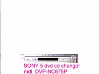 Front-facing photo of Sony 5-disc DVD CD changer model DVP-NC675P showing controls and disc slot.