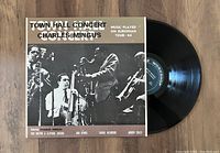 Vinyl record LP and album cover for Charles Mingus Town Hall Concert 1983 pressing in near mint condition.