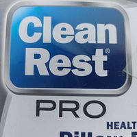 Clean Rest PRO branding on pillowcase packaging label.