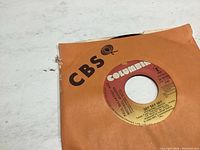 Photo of vinyl single 'Say Say Say' with Columbia label and CBS paper sleeve