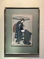 Full view of framed print showing subject and frame