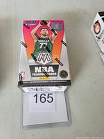 Front view of sealed 2020-21 Panini Mosaic NBA Basketball trading cards cereal box with Luka Dončić featured.