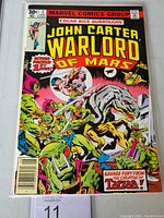 Front cover of John Carter Warlord of Mars #1 Marvel comic book, featuring vibrant artwork and title.