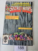 Front cover showing Hulk and Marvel superheroes with title and issue details.