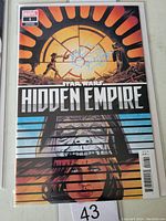 Front cover of Star Wars Hidden Empire #1 variant Marvel comic book in protective sleeve.