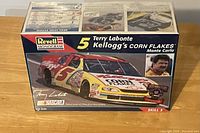 Box of a Revell Monogram 1/24 scale model kit for Terry Labonte's Kellogg's Corn Flakes Monte Carlo NASCAR car, showing the front and top with graphics and branding
