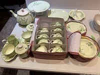 Overview of all pieces laid out on table