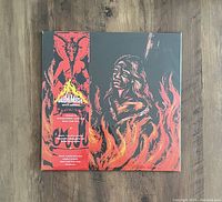 Sealed Salem Mass 'Witch Burning' LP vinyl record with original cover artwork and obi strip, showing front of jacket.