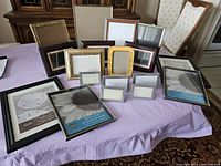 Full overview of all 18 frames, showing variety in size, color, and materials.