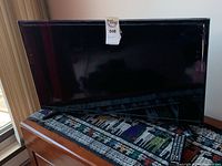 Samsung 31-inch flat screen television showing entire front screen and bezel.