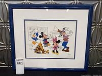 Front view of the framed Sericel artwork showing full composition and frame