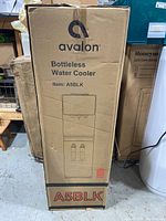 Front of carton showing Avalon logo and model A5BLK