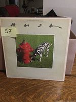 Front cover of the Rush Signals LP shows a Dalmatian dog and fire hydrant.