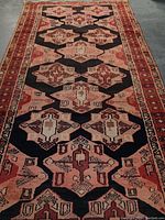 Full shot of the entire runner laid flat showing overall design and borders