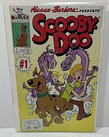Front cover of the Scooby-Doo #1 comic book by Harvey Classics showing main characters and title.