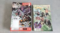 Photo showing two X-Men comic books including The All New X-Men #1 and another Marvel comics issue.