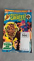 Single Marvel comic book cover showing Marvel's Greatest Comics featuring The Thing, part of the Fantastic Four series.