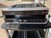 Overview of two rackmount power units installed in the open Gator flight case