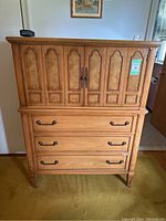 Front exterior view showing overall design, finish, hardware and condition