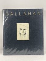 Front cover of Callahan photography book showing black dust jacket with gold text and a black and white photo.