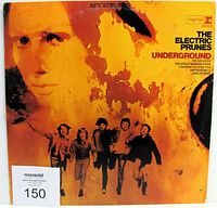 Front cover of The Electric Prunes Underground 12 inch LP vinyl record showing band and abstract face artwork. Seller photo with condition indications.