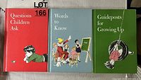Front covers of set of three vintage children's books showing colorful illustrations and titles.