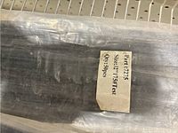 Close-up of the zip ties packaging label showing size 22 inches and quantity 50 pieces.