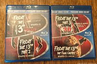 BluRay double-disc case with Friday the 13th Part 3 3D and Friday the 13th Part 2 movies.