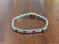 Bracelet laid flat showing top view