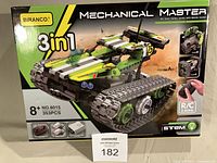 Front of box showing Biranco Mechanical Master 3-in-1 RC tracked vehicle set