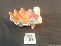 Full view of Fitz and Floyd conch shell dish