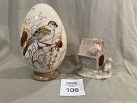 Both items together next to lot card