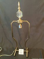 Full view of lamp frame showing height and shape