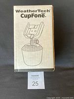 Front view of WeatherTech CupFone box