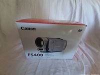 Original Canon FS400 box showing product image and branding on white backdrop