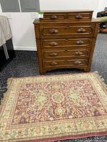 Front view showing full dresser and drawers