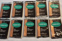 Front view of 10 sealed packs of 1992 Parkhurst NHL Series 2 hockey cards.