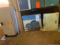 Box showing Dansk Mesa Blue Sky Stoneware set packaging