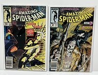Both comic books shown front covers side by side in bags with backing boards.