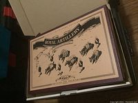 Closed original box for Britains Royal Artillery Mountain Battery toy soldiers set, showing illustration and branding