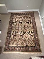 Full top view showing entire rug and pattern symmetry