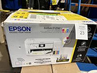 Closed Epson EcoTank ET-2760 retail box showing branding and box condition