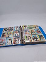 Open binder showing two pages of cards, 24 cards total.