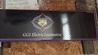 Top of original box showing GG1 Electric Locomotive text and Lionel logo
