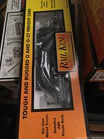 Photo of boxed Rail King freight car with die-cast details and Conoco branding.