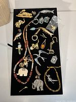 Full tray view showing entire assortment of jewellery