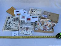 Overall lot with loose stamps, albums, covers and envelopes