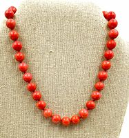 Full view of necklace displayed on bust